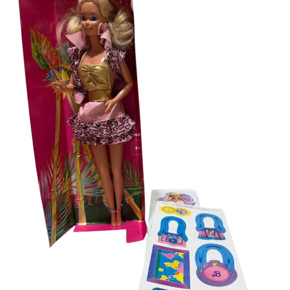 Barbie Animal Lovin Safari Doll Original Box 1988 NO PANDA - Picture 4 of 8